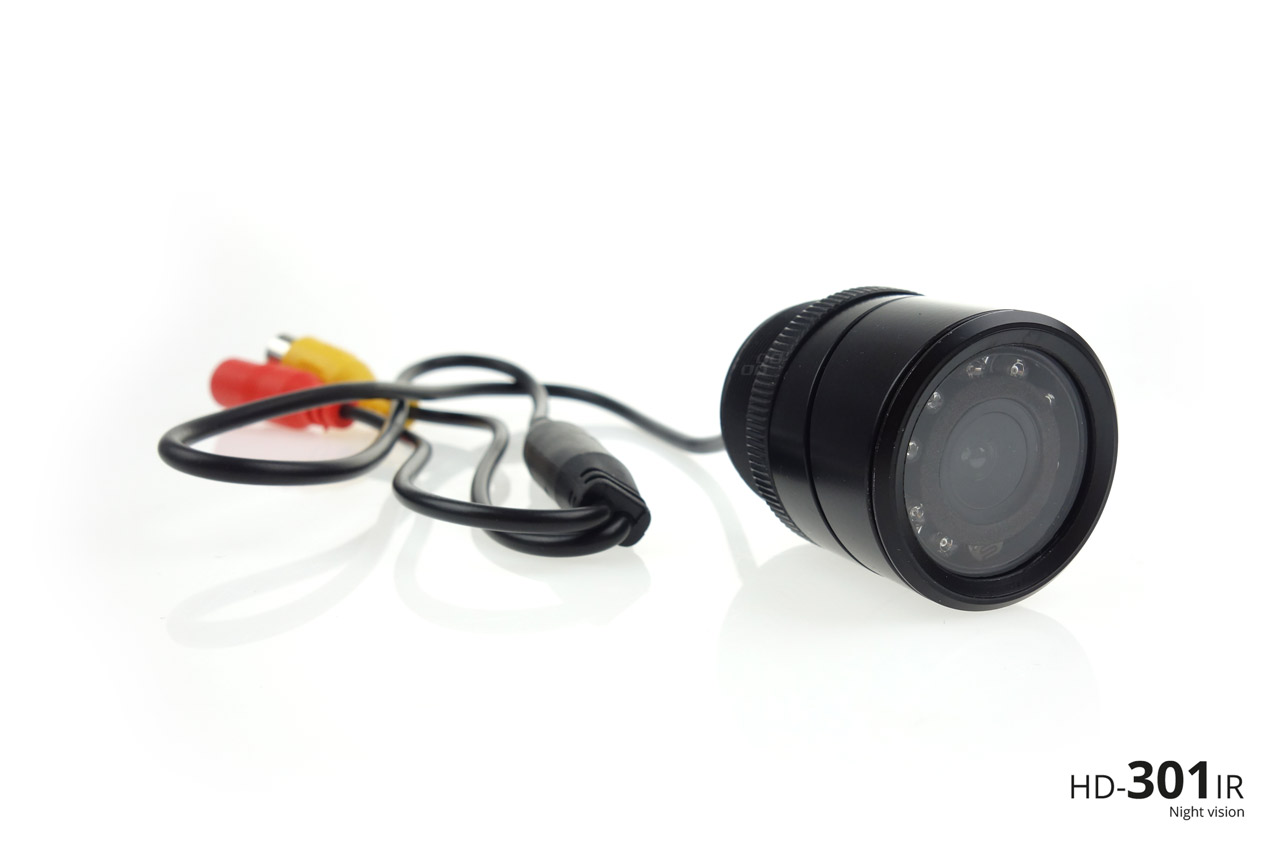 AMiO - Parkovací asistent TFT02 4,3” s kamerou HD-301 IR, 4-senzorové, čierne
