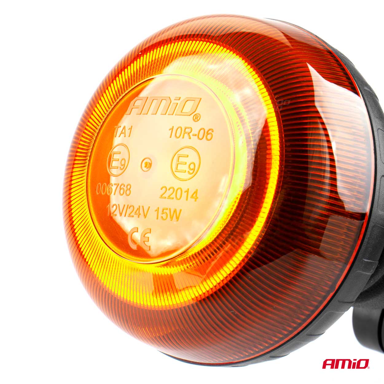 AMiO - Výstražný maják W21p na tyč R65 R10 18LED 12/24V IP56