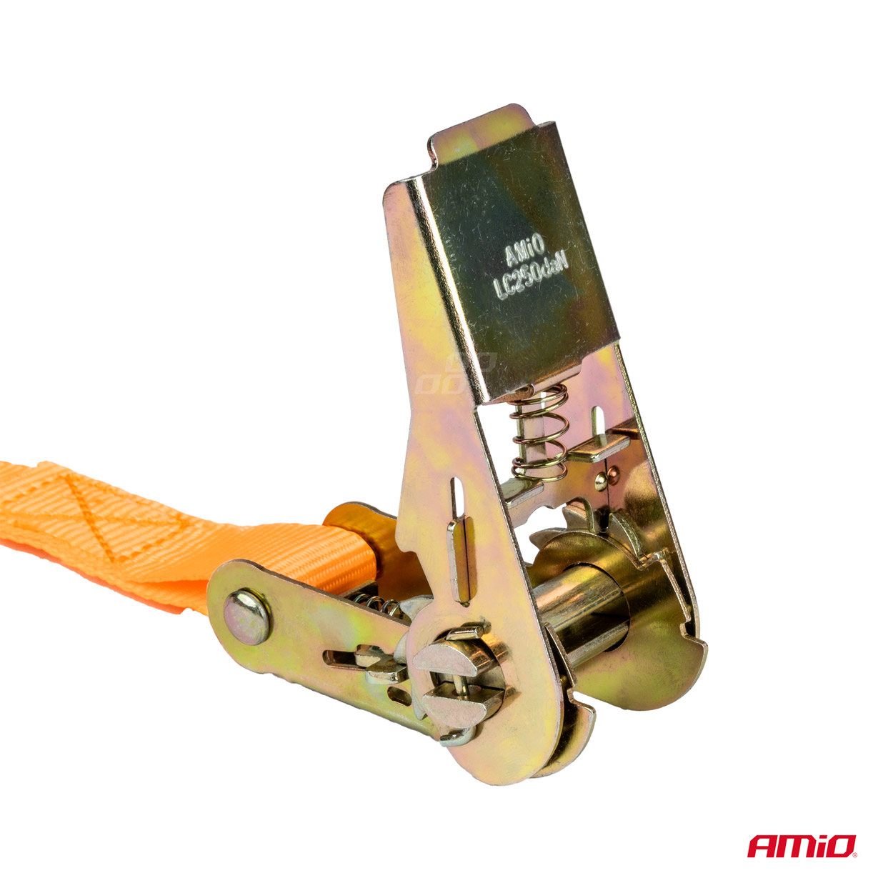 AMiO - Upínací popruh s račňou 500kg 25mm 5m BELT-07