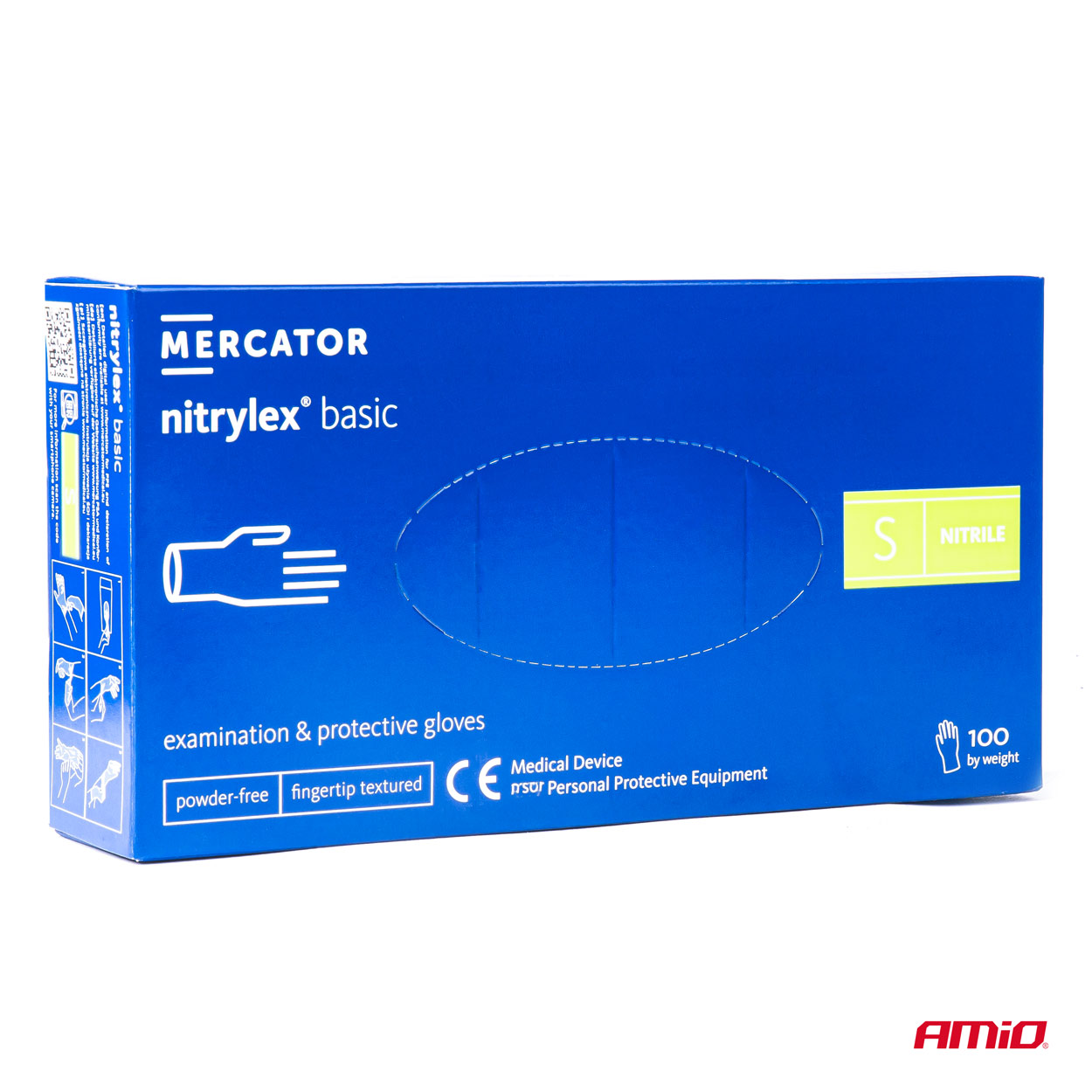 MERCATOR - Nitrilové rukavice Nitrylex Basic veľkosť S, 100ks