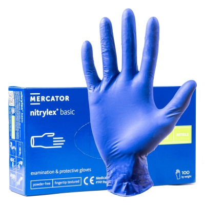 MERCATOR - Nitrilové rukavice Nitrylex Basic veľkosť S, 100ks