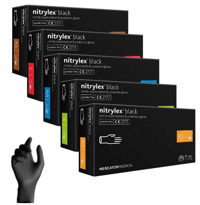 MERCATOR - Nitrilové rukavice Nitrylex Basic veľkosť S, 100ks