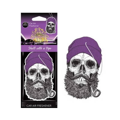 Aroma Car - Osviežovač vzduchu MUERTOS Skull with a Pipe Coral Stuff