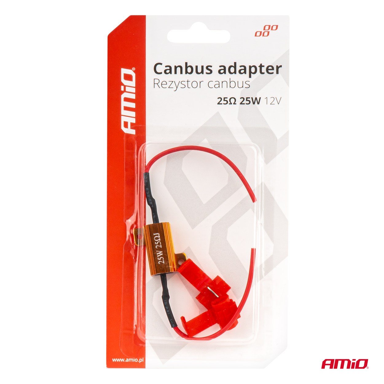 AMiO - CANBUS rezistor pre LED žiarovky 25? 25W
