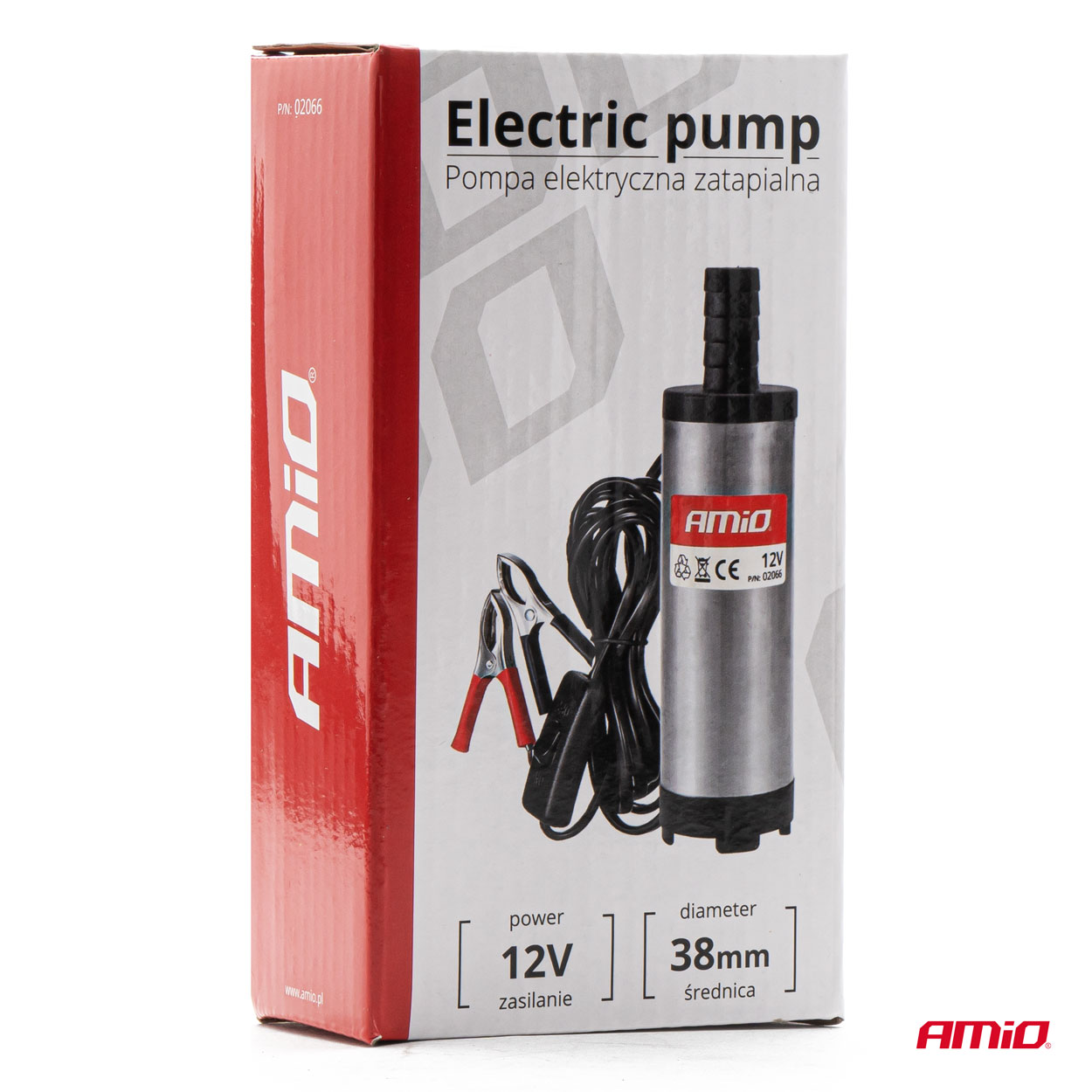AMiO - Elektrické čerpadlo na naftu 12V ponorné, priemer 38 mm
