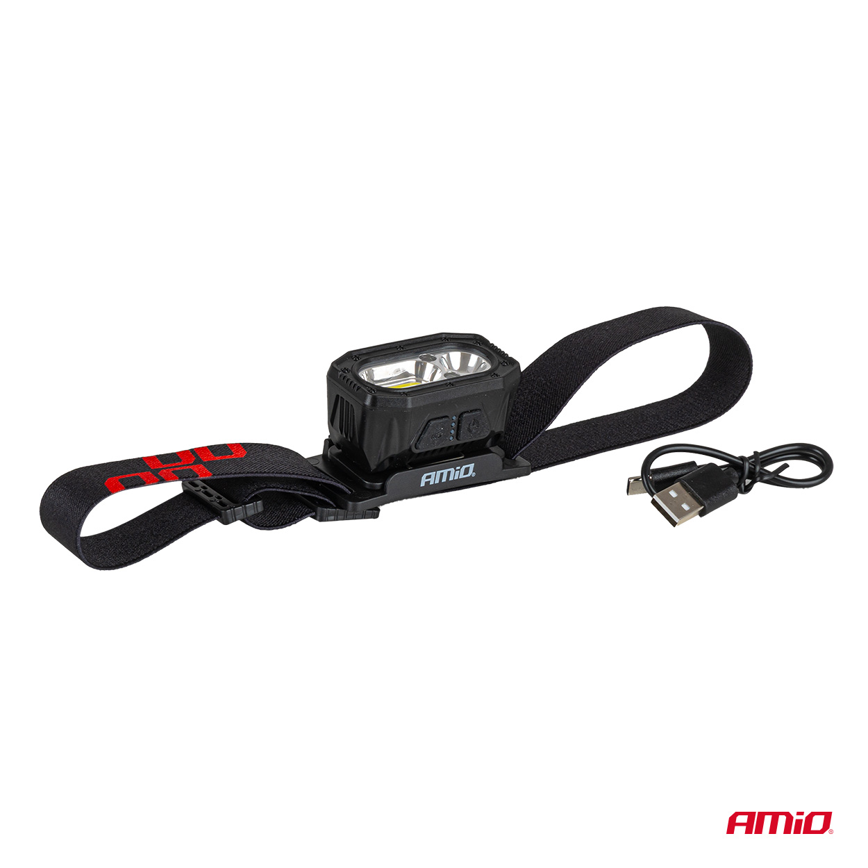 AMiO - Čelovka LED XPG+COB 1000mAh (BATT)