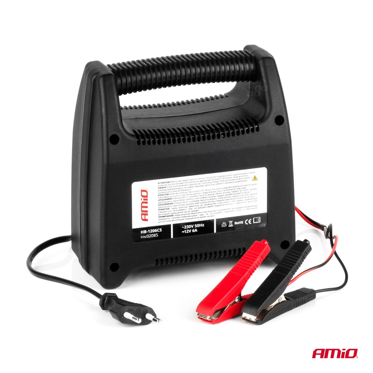 AMiO - Nabíjačka auto/moto batérií 6A, 12V