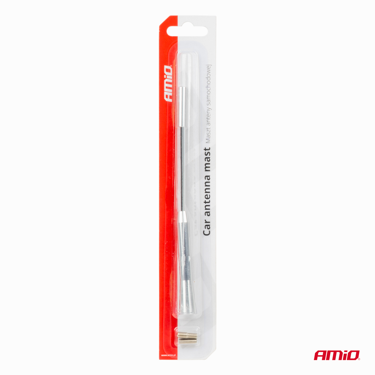 AMiO - Prút autoantény 20cm 5/6mm adaptér ANTM05