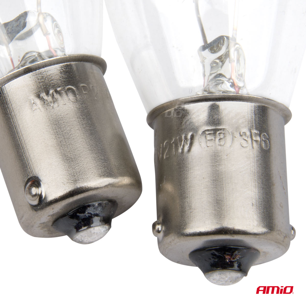 AMiO - Halogénové žiarovky P21W BA15s 12V 2ks blister
