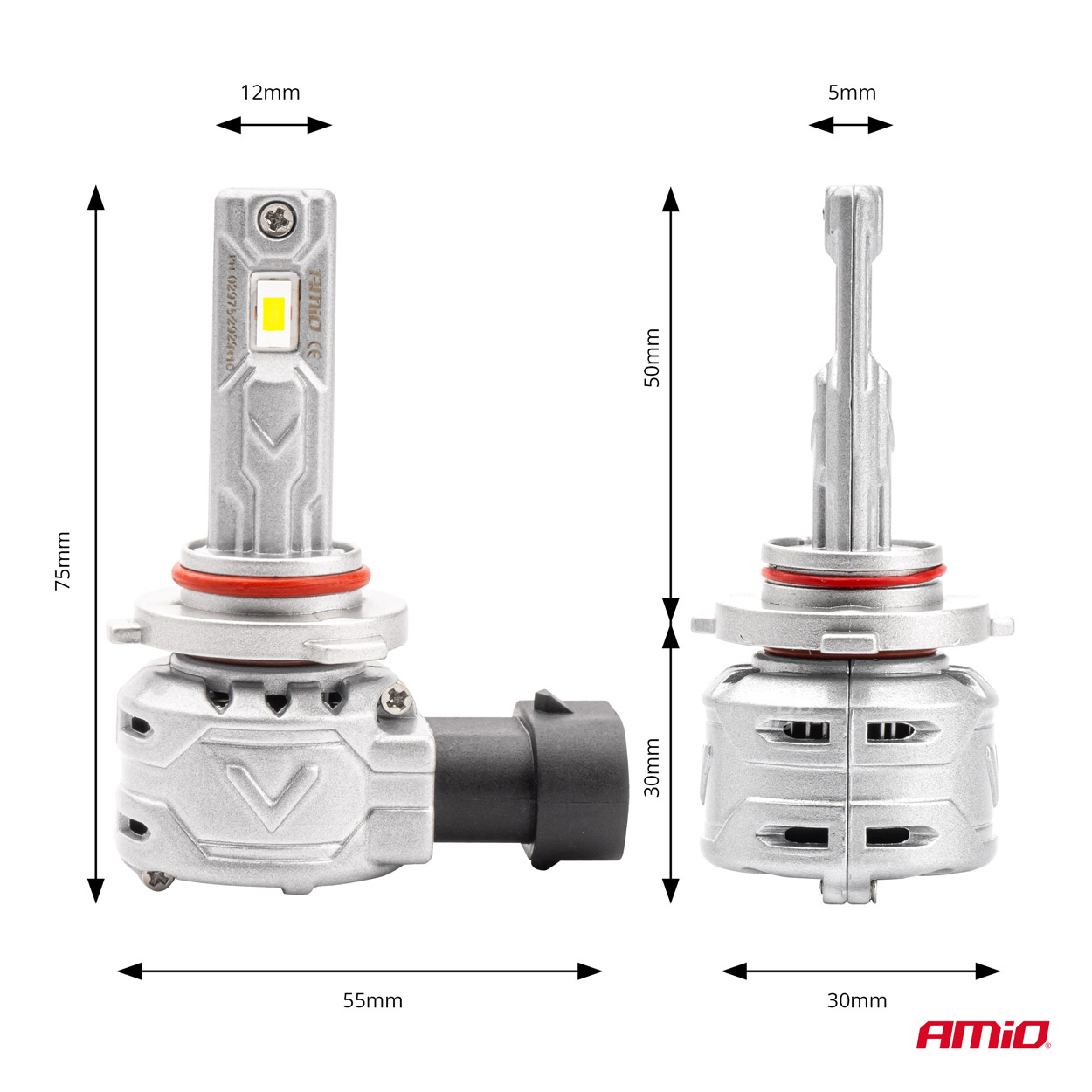 AMiO - LED žiarovky hlavného svietenia HB4 9006 X2 Series