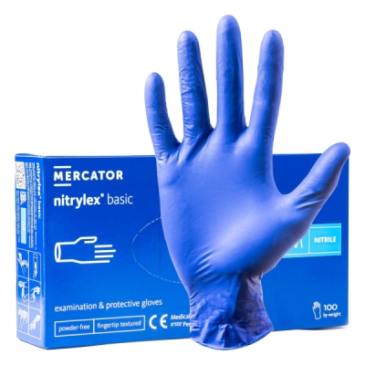 MERCATOR - Nitrilové rukavice Nitrylex Basic veľkosť M, 100ks