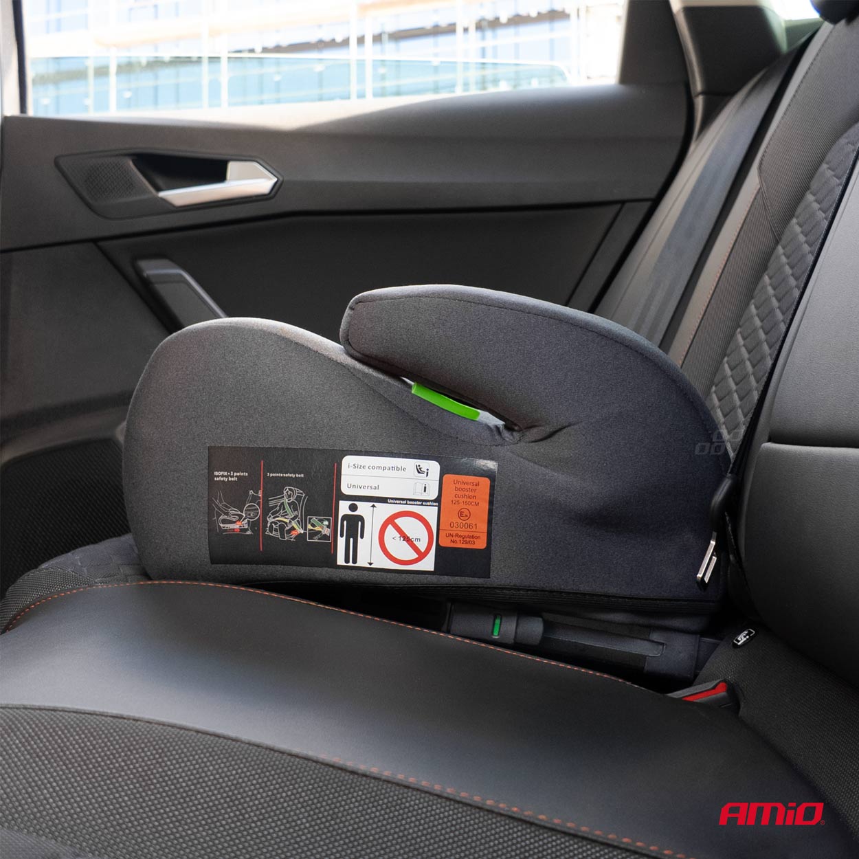 AMiO - Podsedák ISOFIX ECE R129 I-Size 125-150cm