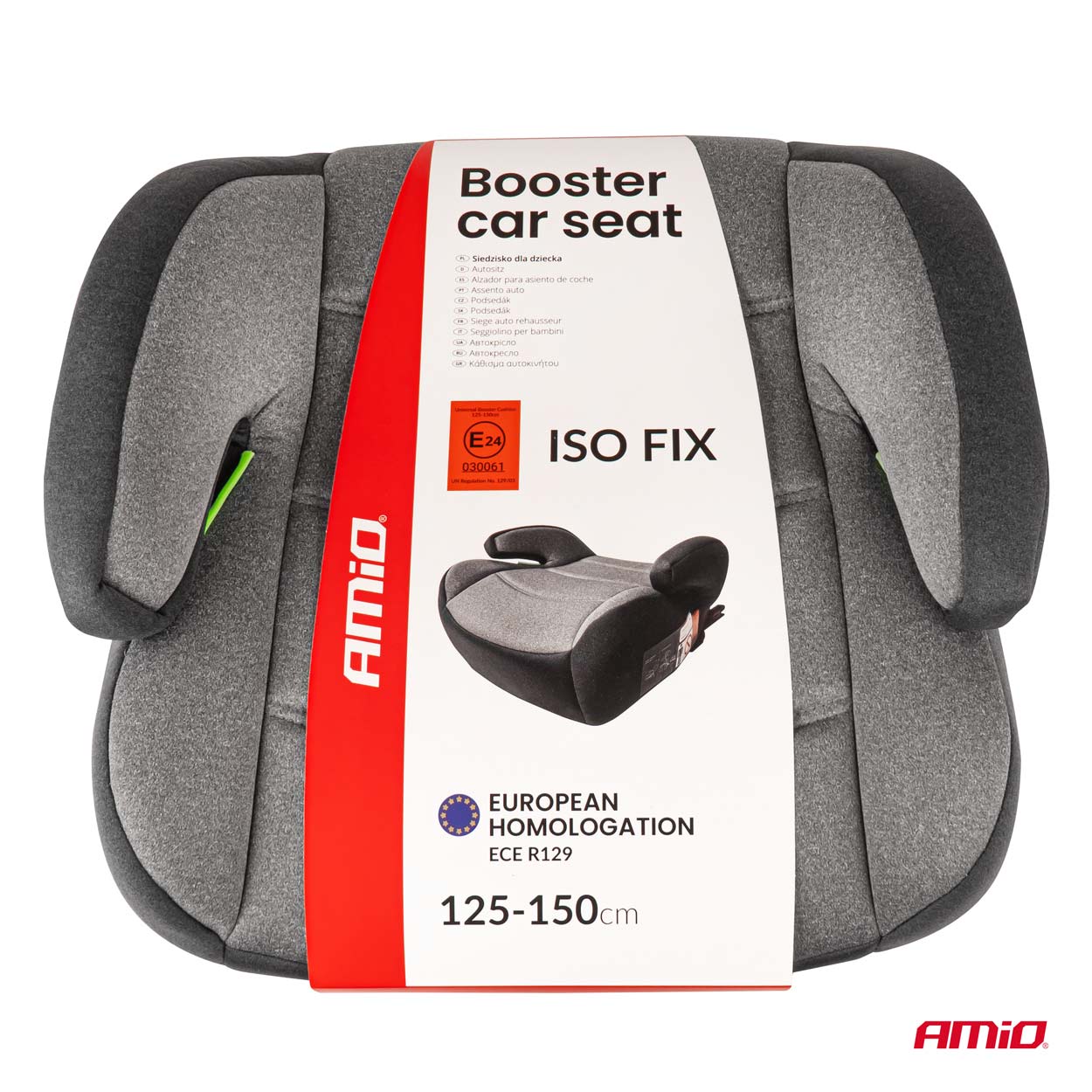 AMiO - Podsedák ISOFIX ECE R129 I-Size 125-150cm