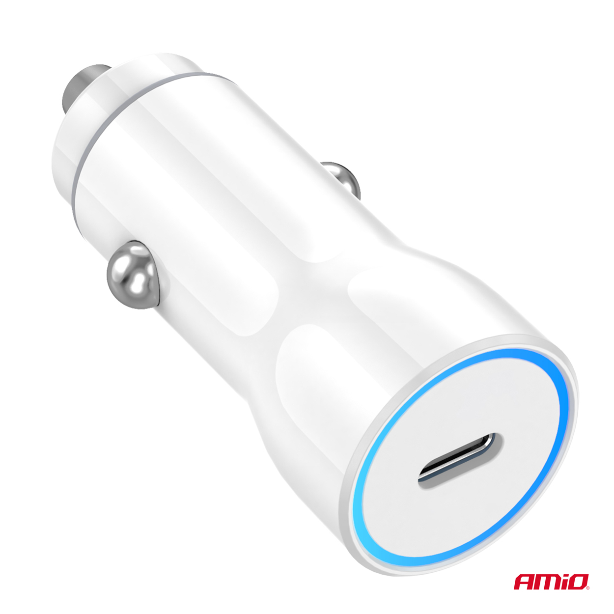 AMiO - Nabíjačka do auta USB-C 20W 12/24V