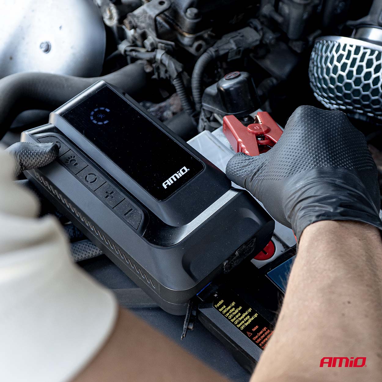 AMiO - Štartovacie zariadenie 4in1 12V 12Ah 1600A