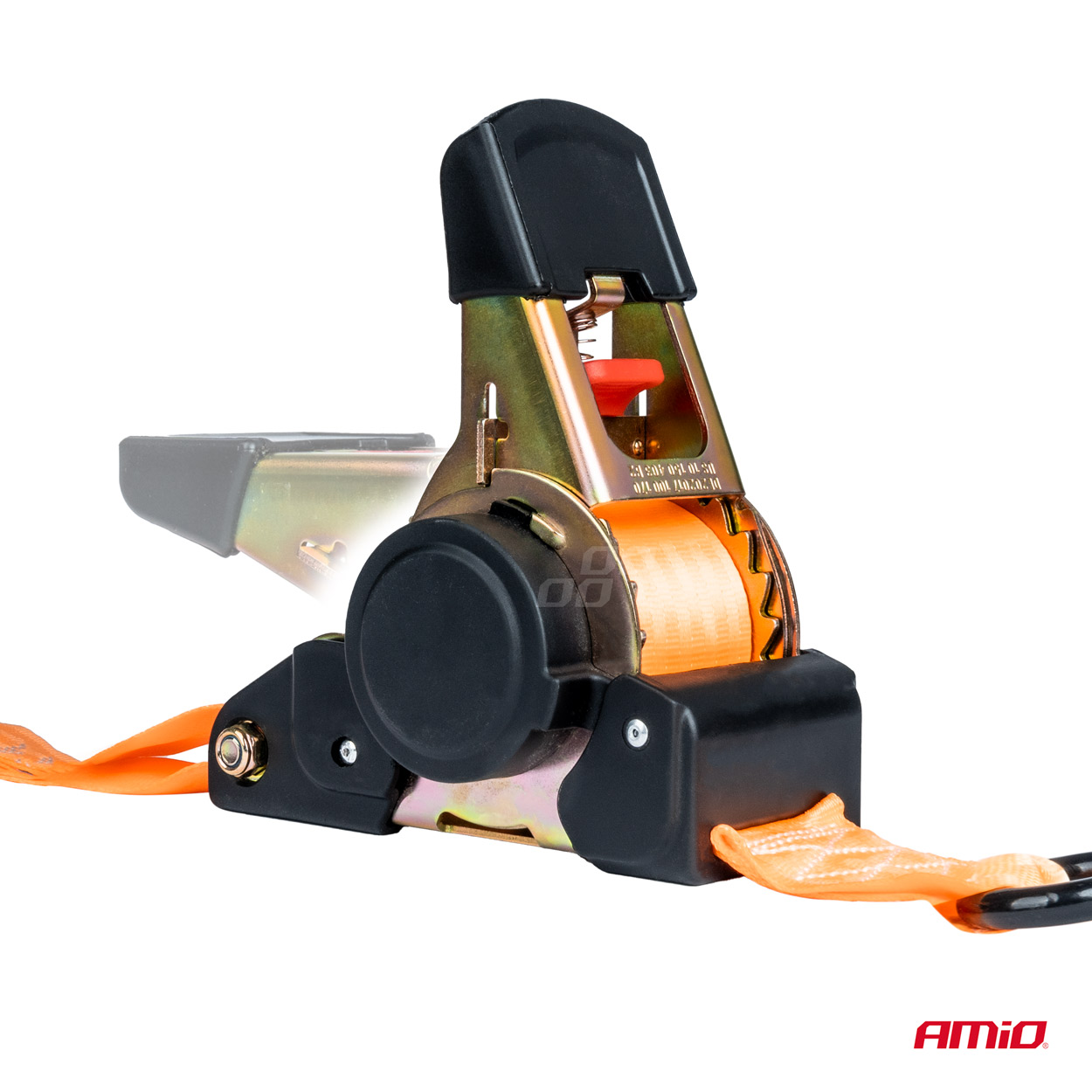 AMiO - Upínacie pásy s račňou 640/320kg 25mm 3,5m S-TYPE