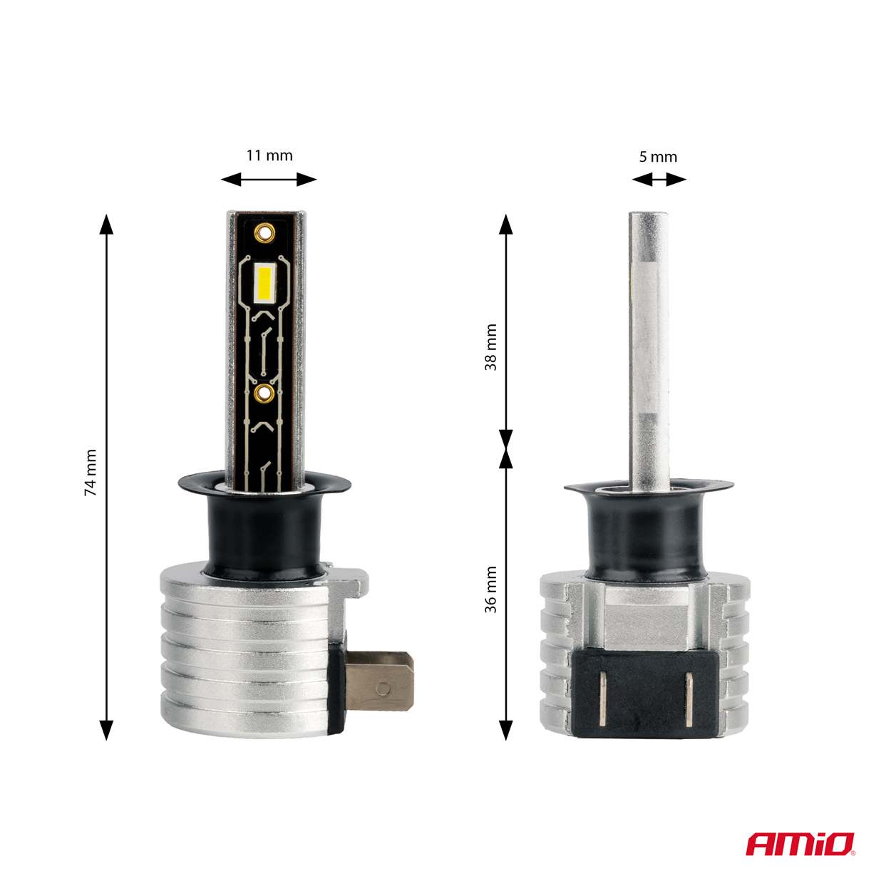 AMiO - LED žiarovky hlavného svietenia H1 H-mini Series