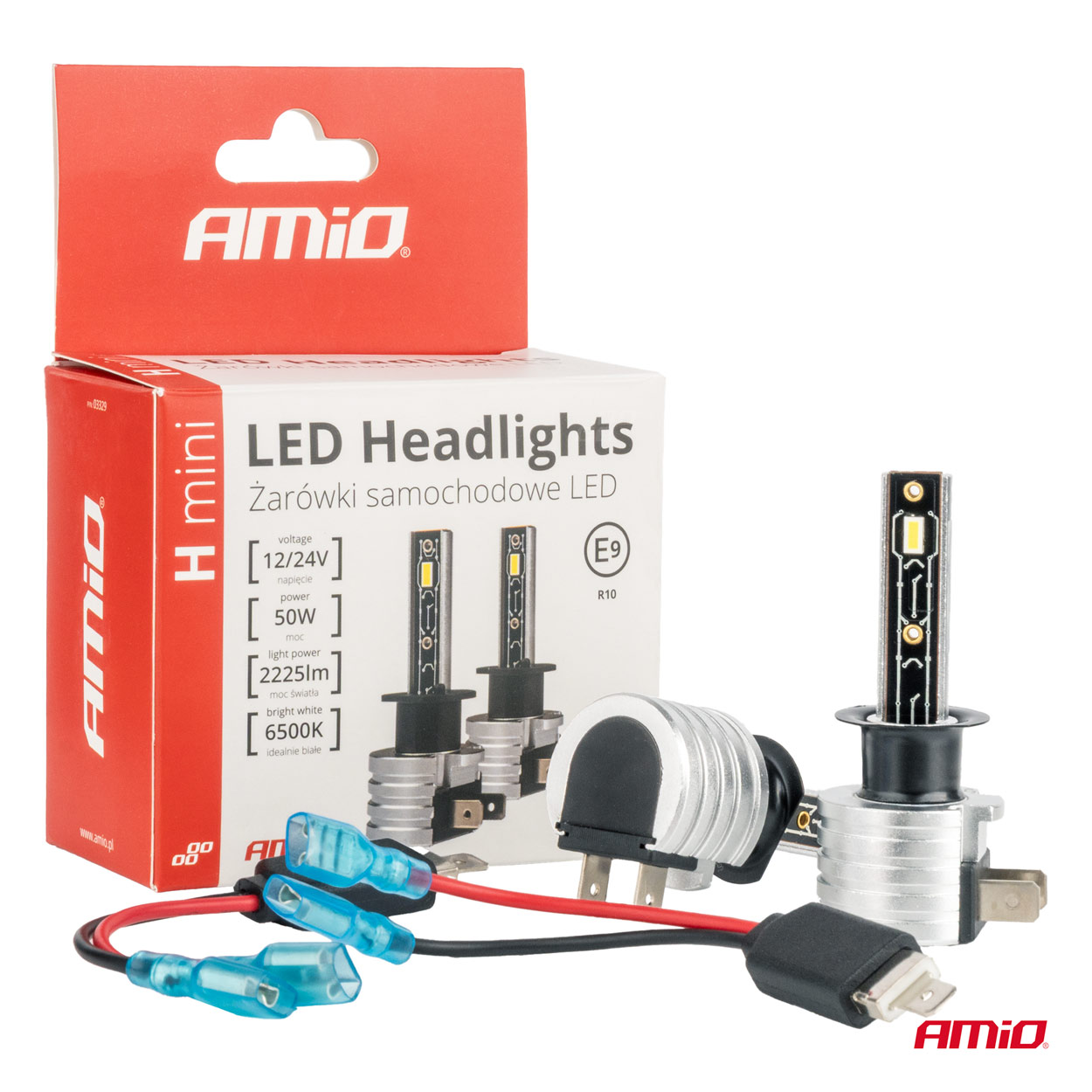 AMiO - LED žiarovky hlavného svietenia H1 H-mini Series