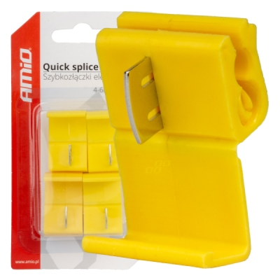 AMiO - Elektrické rýchlospojky 04-6mm2 24A Blister 4ks
