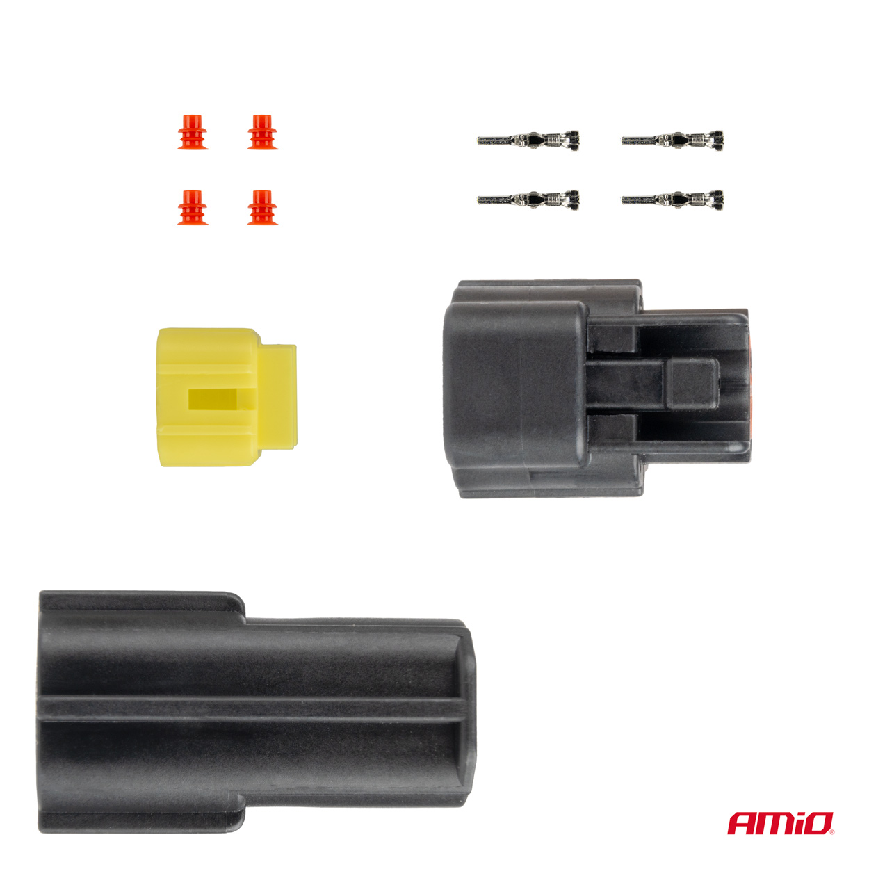 AMiO - Sada elektrických konektorov vodotesných 2 PIN 2,2 mm