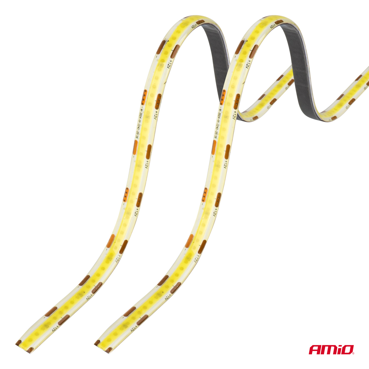 AMiO - LED pásiky COB do auta biela 2x30cm 12 V