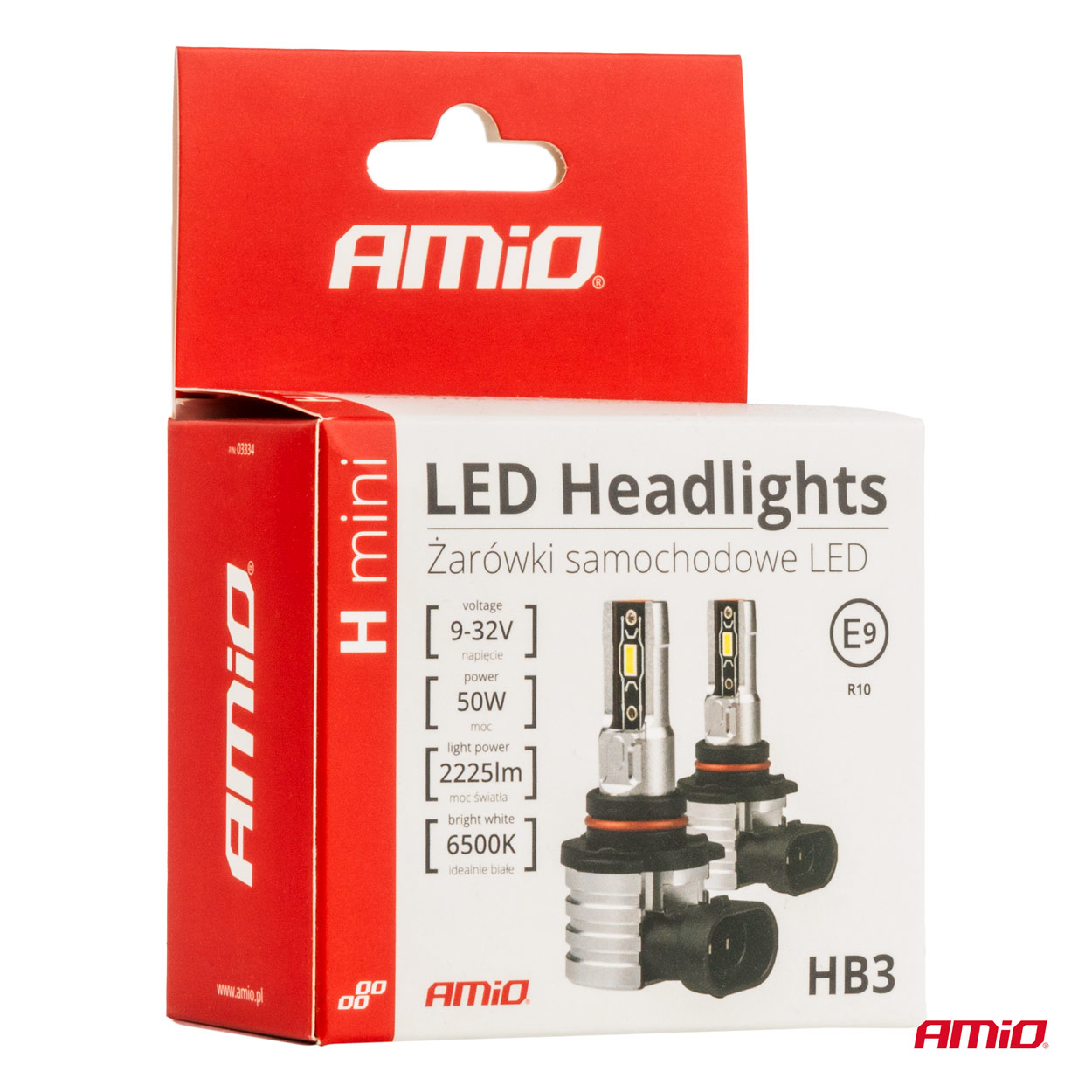 AMiO - LED žiarovky hlavného svietenia HB3 9005/HIR1 9011/H10 H-mini Series