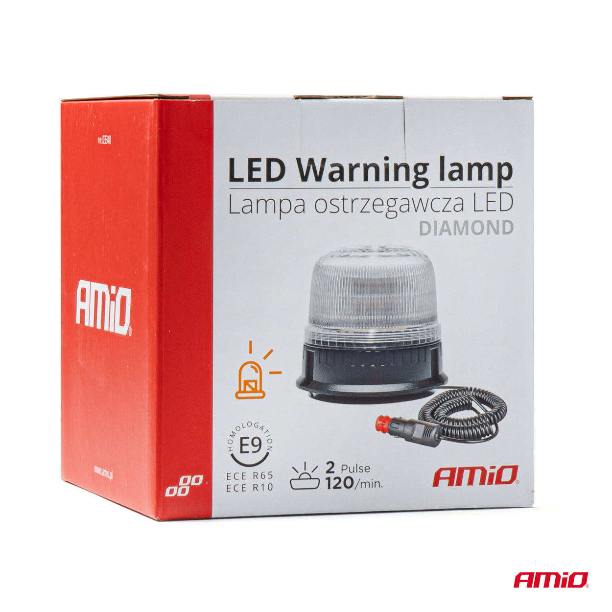 AMiO - LED výstražný maják 24 LED W25M 12/24V
