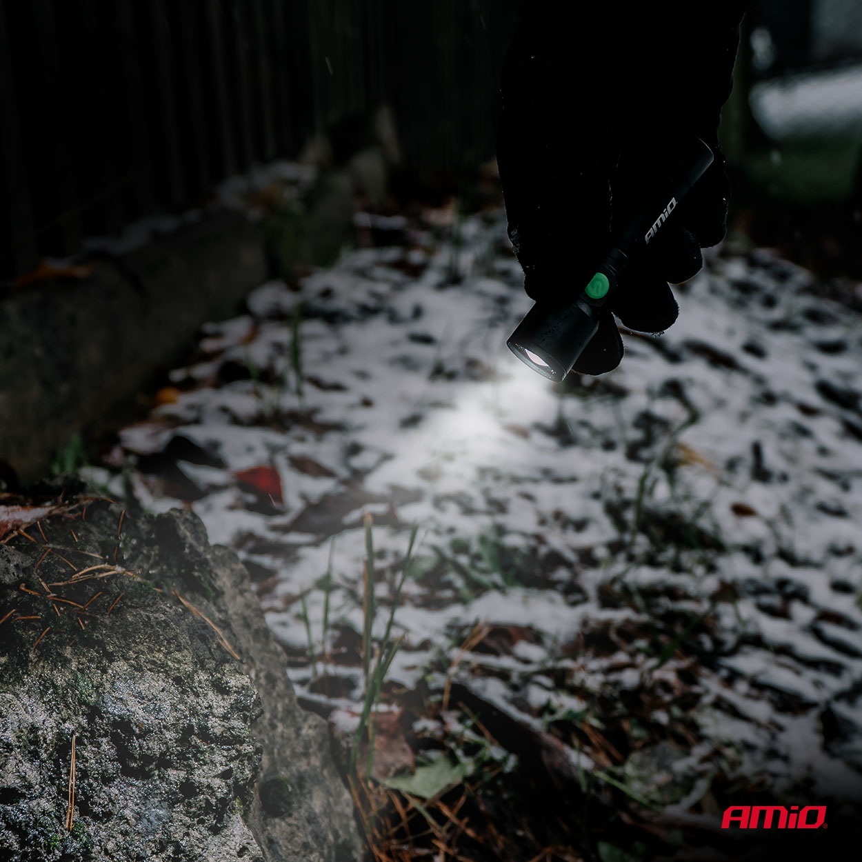 AMiO - LED kontrolná baterka 2xP50 1000mAh (BATT)