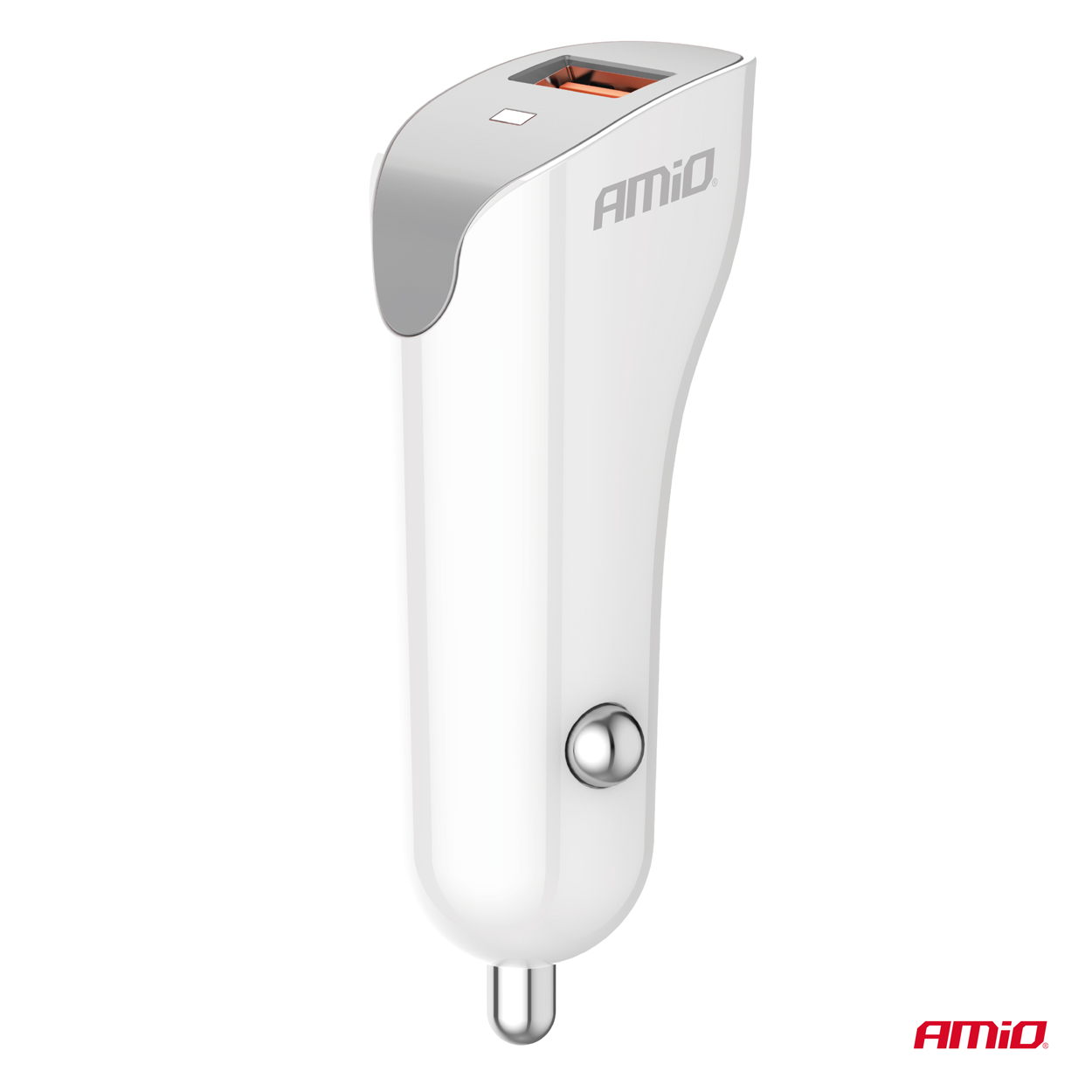 AMiO - Nabíjačka do auta USB-A 2.1A 12/24V