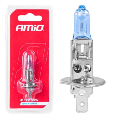 AMiO - Halogénová žiarovka H1 12V/55W Super White 1ks blister