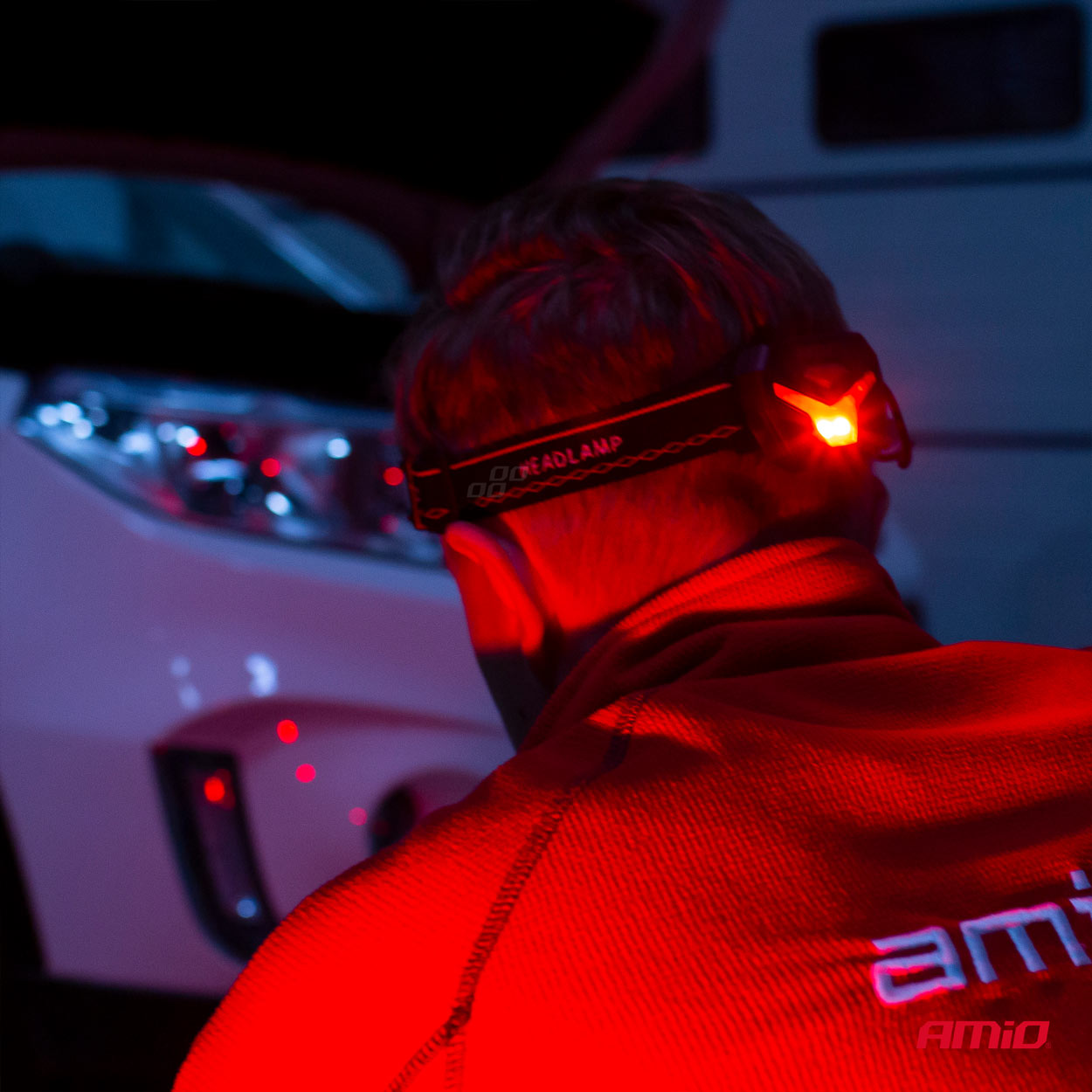 AMiO - Čelovka LED LH04