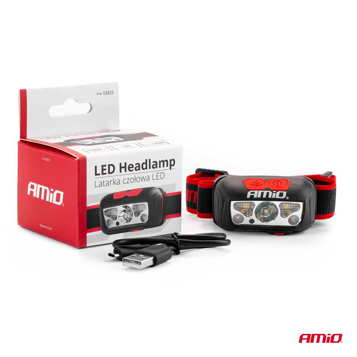 AMiO - Čelovka LED LH03