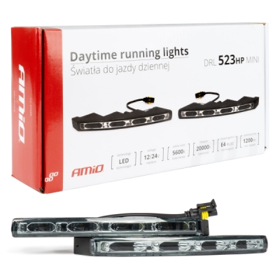 AMiO - Svetlá pre denné svietenie DRL 523HP mini