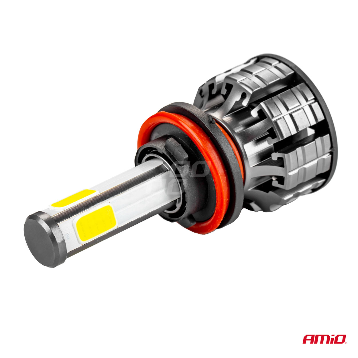 AMiO - LED žiarovky hlavného svietenia H8/H9/H11 COB 4Side