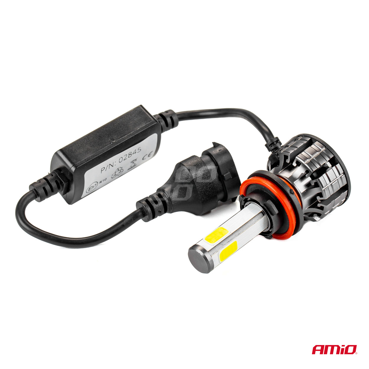 AMiO - LED žiarovky hlavného svietenia H8/H9/H11 COB 4Side