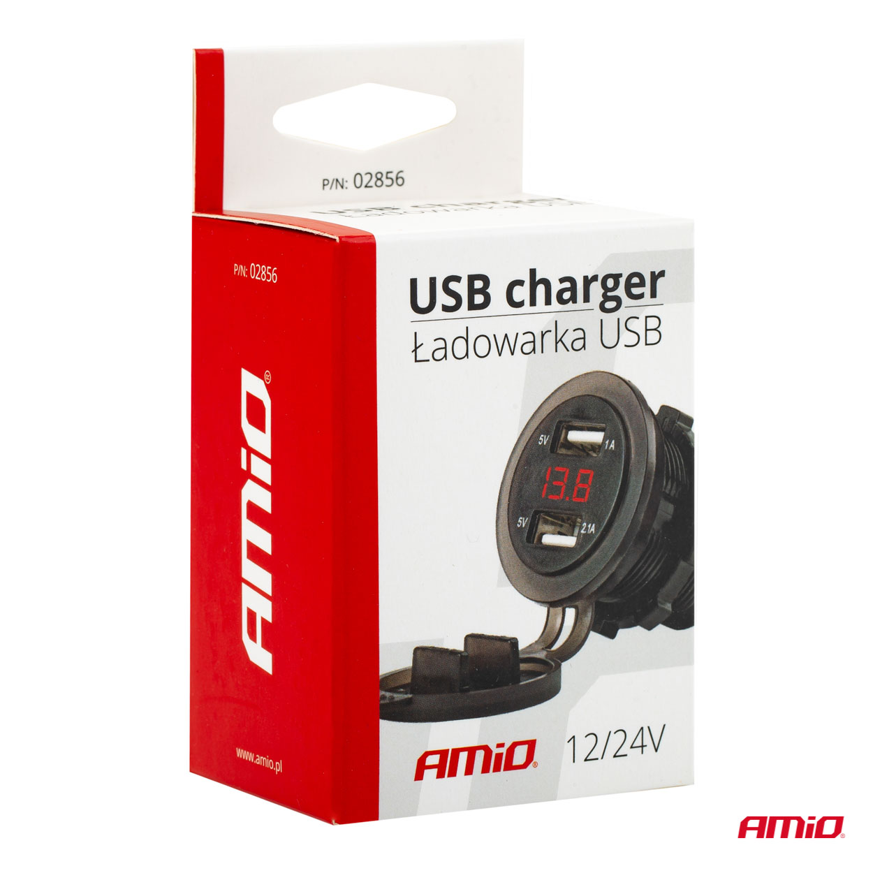 AMiO - Nabíjačka 2xUSB 12/24V MOD-0612V 24V MOD-06