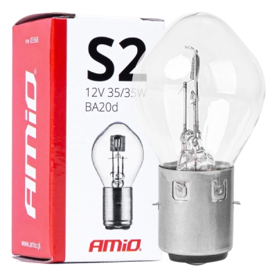 AMiO - Halogénové žiarovky S2 12V 35/35W BA20d 1ks
