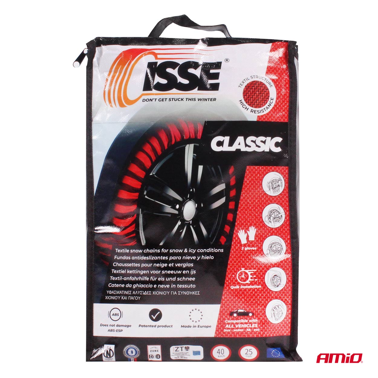 Isse - Textilné snehové reťaze Isse Classic 58 2ks
