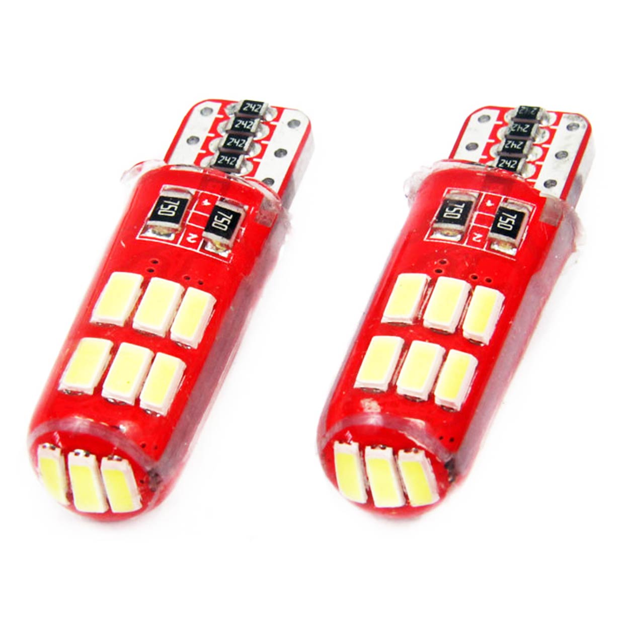 AMiO - LED žiarovky CANBUS 15SMD 4014 T10e (W5W) SILCA biela 12V