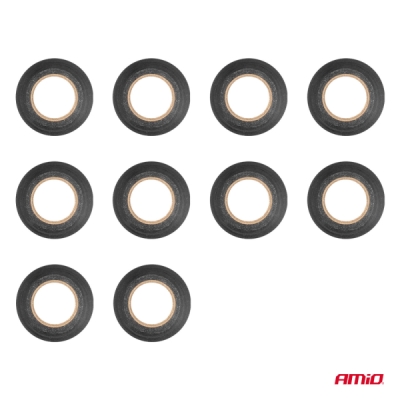 AMiO - Izolačná páska 10ks 19mm x 10m x 0.13mm