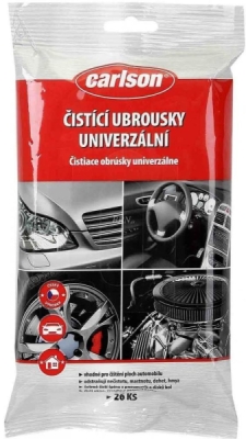 Čistiace obrúsky na vozidlo univerzálne použitie 26 ks CARLSON 33.398