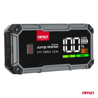 AMiO - Štartovacie zariadenie 3in1 12V 12Ah 1000A PRO