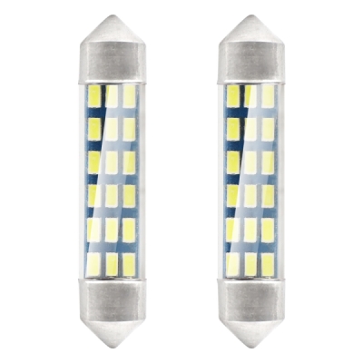 AMiO - LED žiarovky STANDARD 3014 18SMD Festoon C5W C10W C3W 41mm White 12V