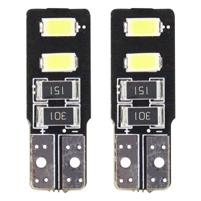 AMiO - LED žiarovky CANBUS 4SMD 5730 T10 (W5W) White