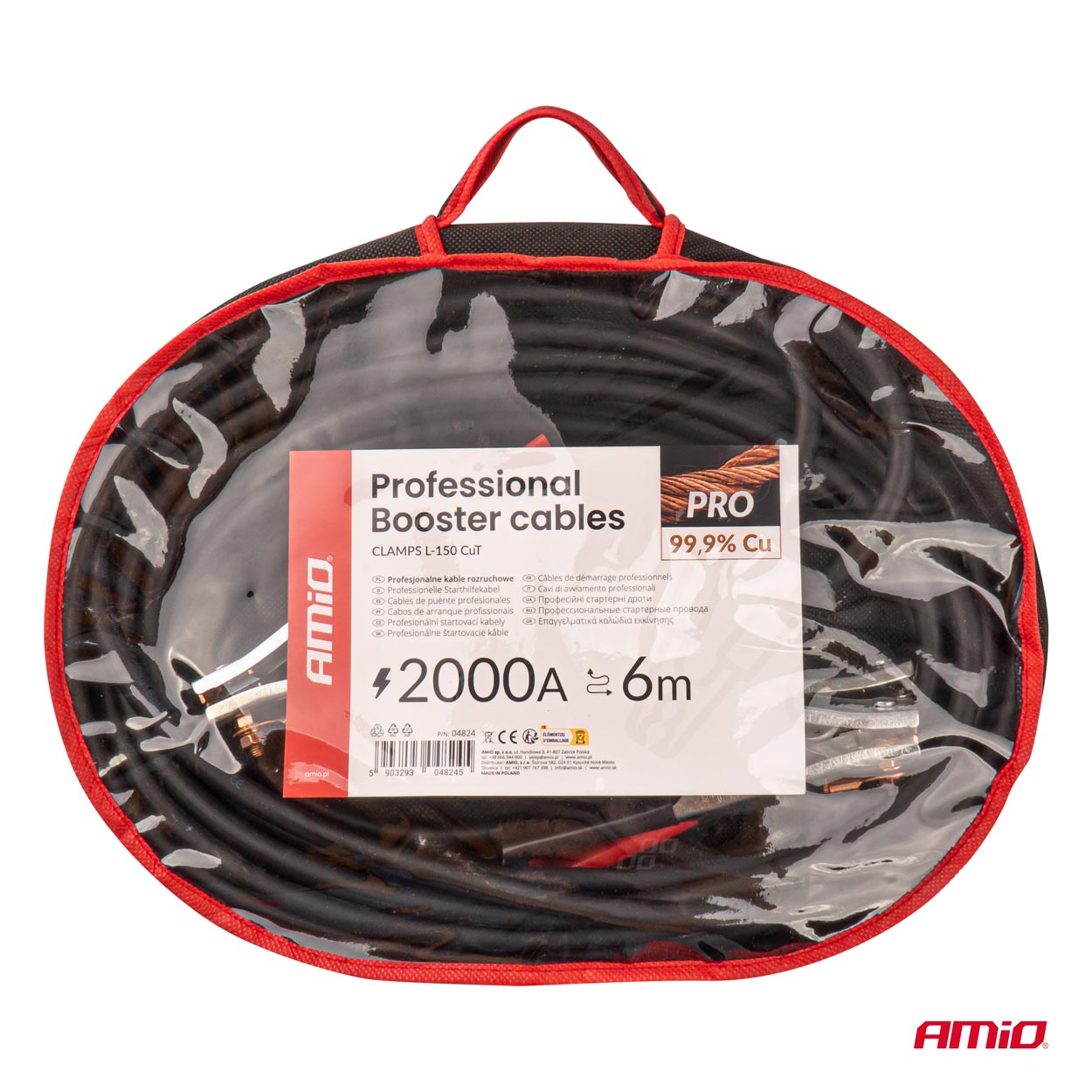 AMiO - Štartovacie káble 99,9 % meď 2000A - 6m