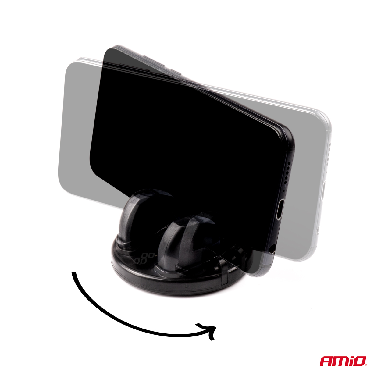 AMiO - Držiak na mobil otočný 360° HOLD-15