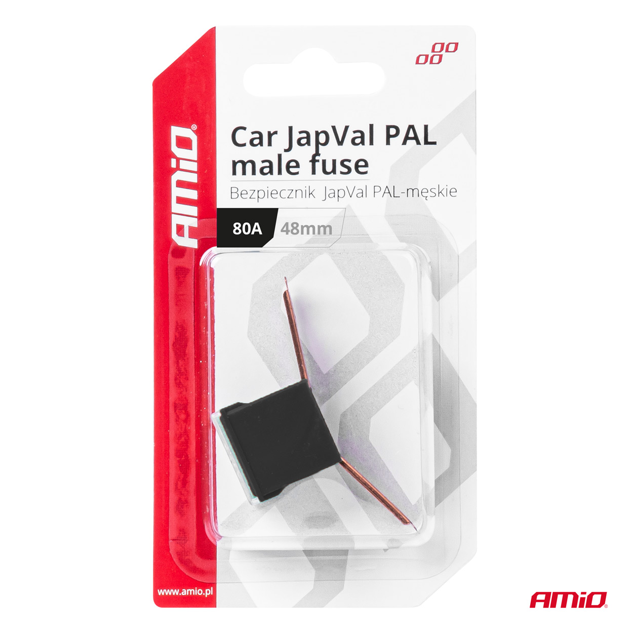 AMiO - Poistky JAPVAL PAL samec 48mm 80A
