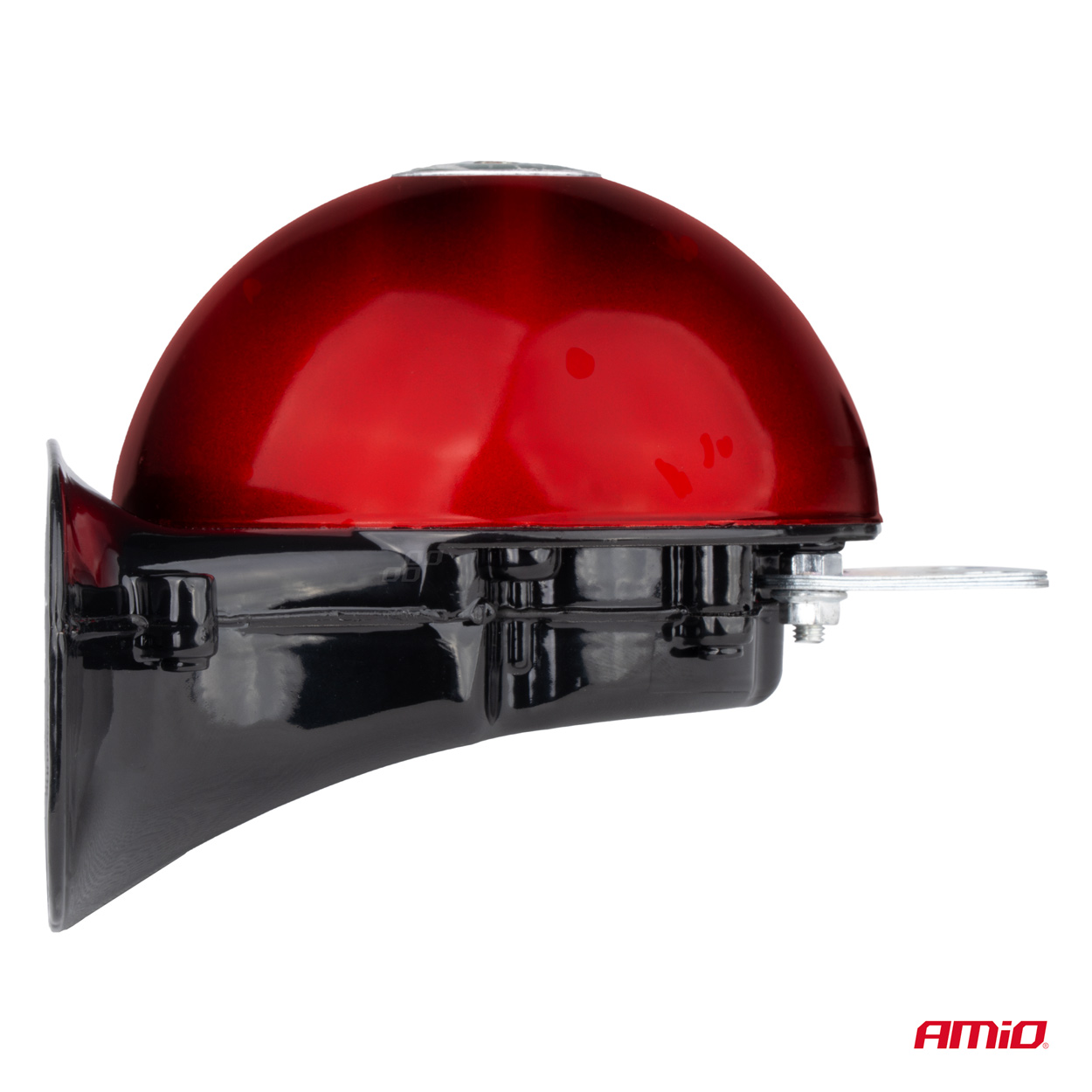 AMiO - Zvuková signalizace klaksonu sada 2ks červená 125 mm 12V