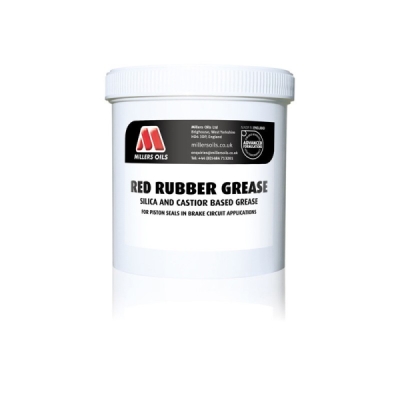 Vazelína na rastlinnej báze pre kontakt s gumou MILLERS OILS RED RUBBER GREASE 500g
