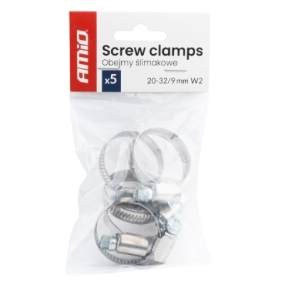 AMiO - Spona na hadicu 5ks 20–32 mm/9 mm W2